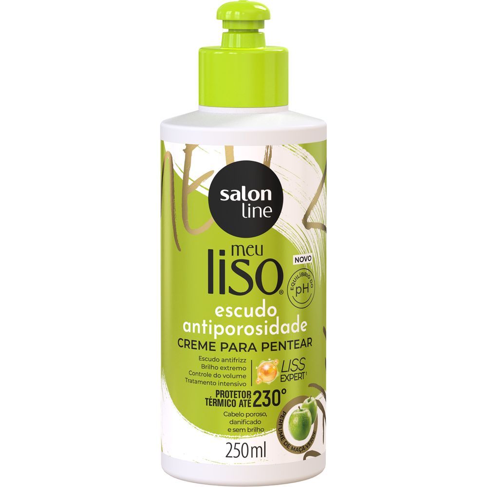 Creme para Pentear Salon Line Meu Liso Escudo Antiporosidade - detalhe frontal