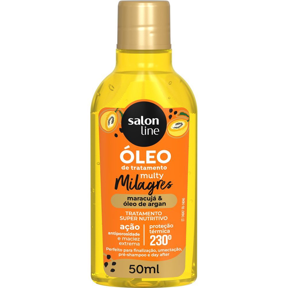 Embalagem do Óleo Reparador Multy Milagres Salon Line 50ml
