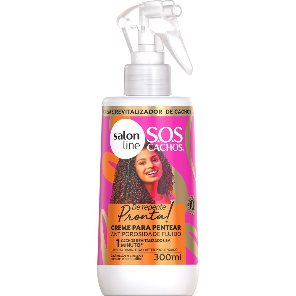 Frontal do produto destacando rótulo com benefícios