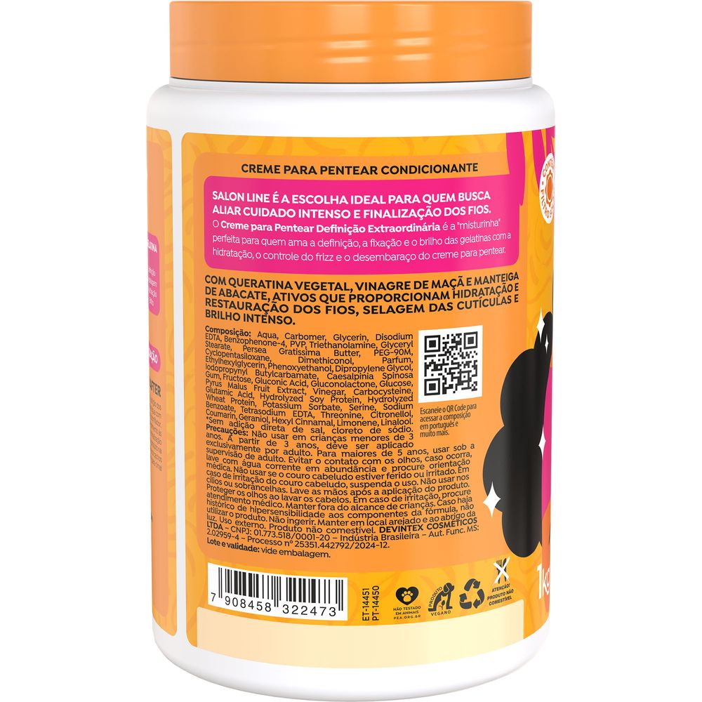 Lateral do produto com destaque para ativos e benefícios