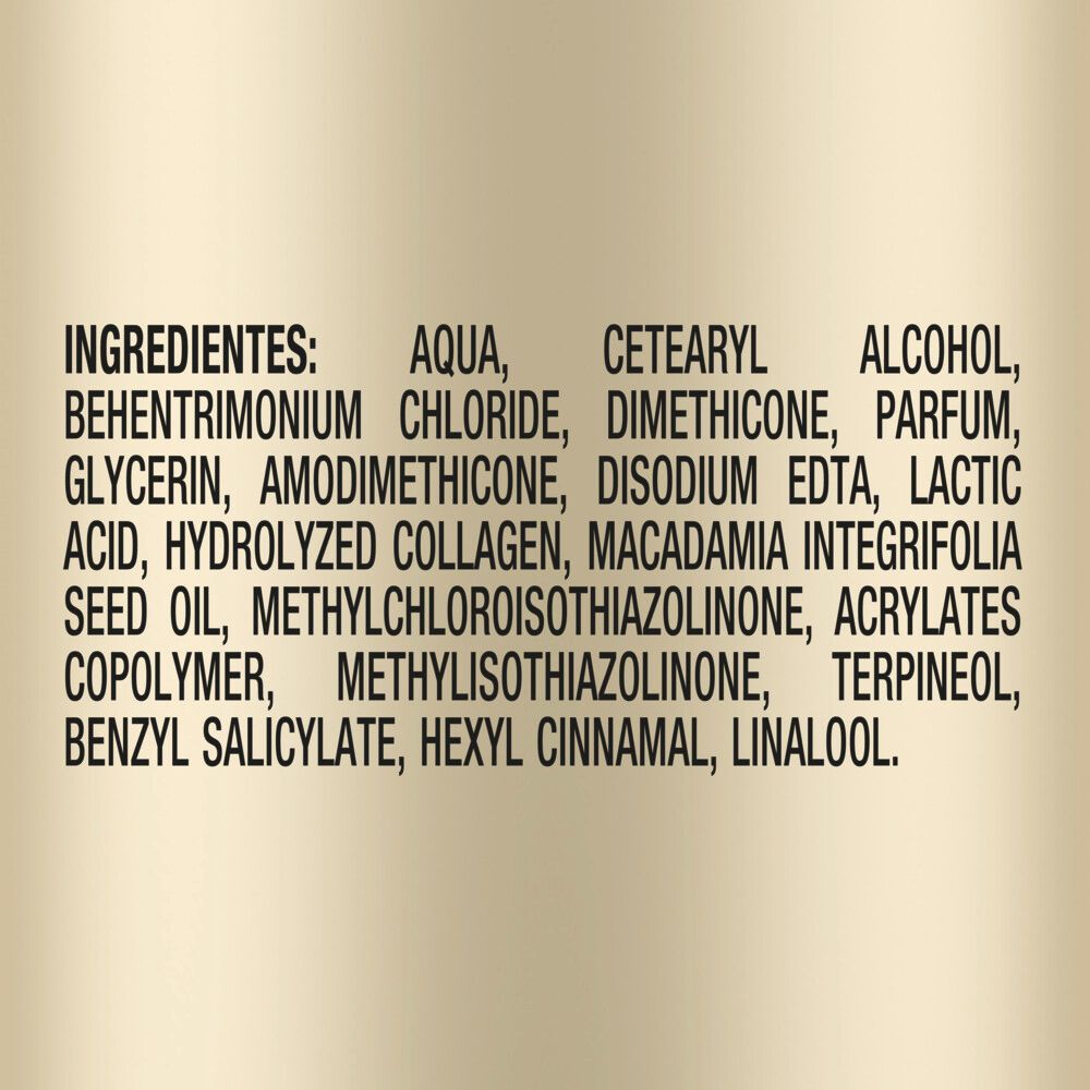 Detalhe dos ingredientes e fórmula do condicionador Seda