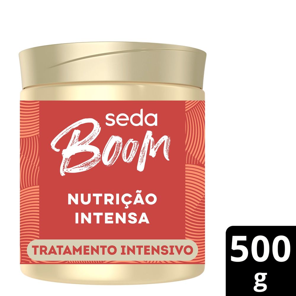 Máscara de Tratamento Seda Boom Nutrição Intensa 500 g - embalagem frontal