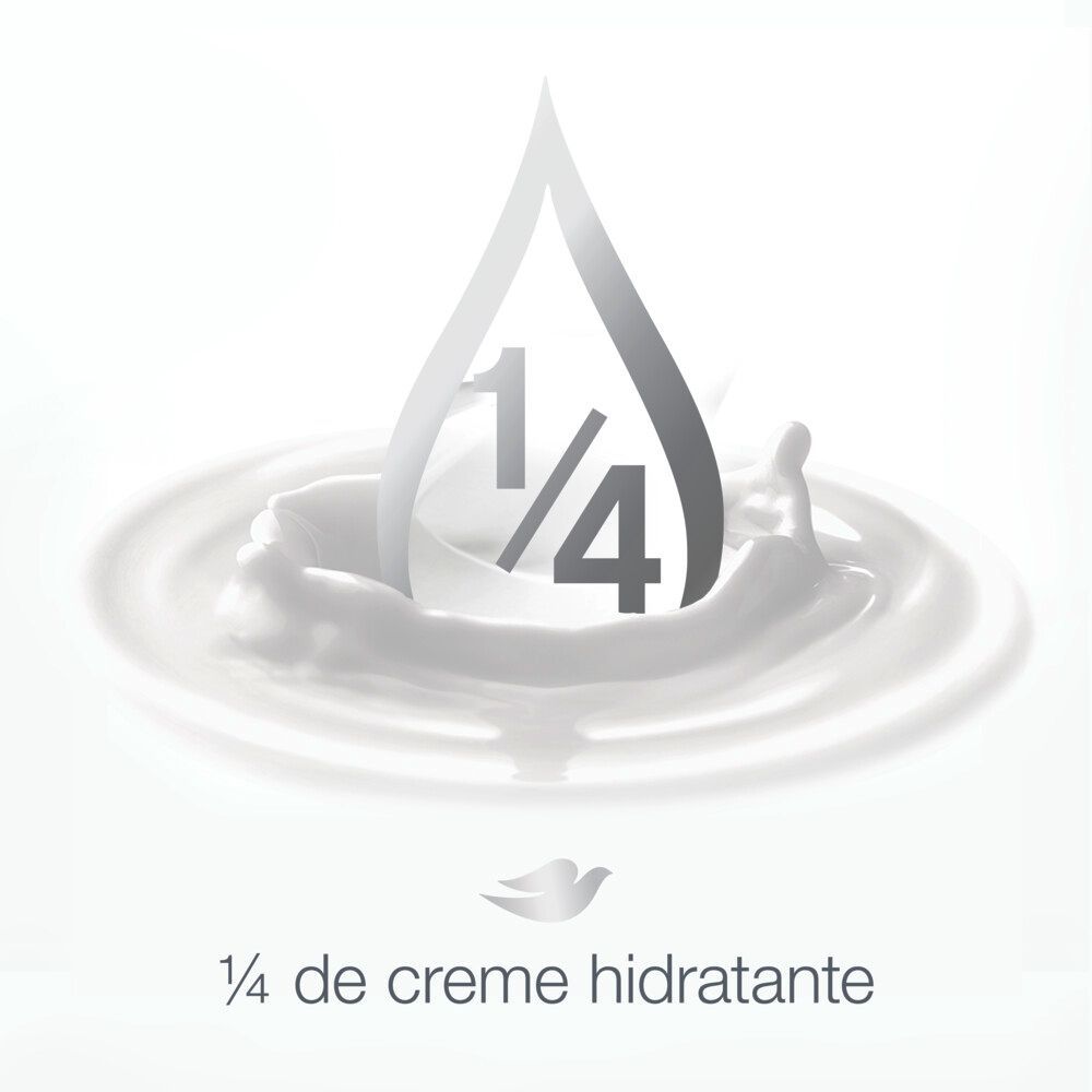 Destaque 1/4 de creme hidratante Dove